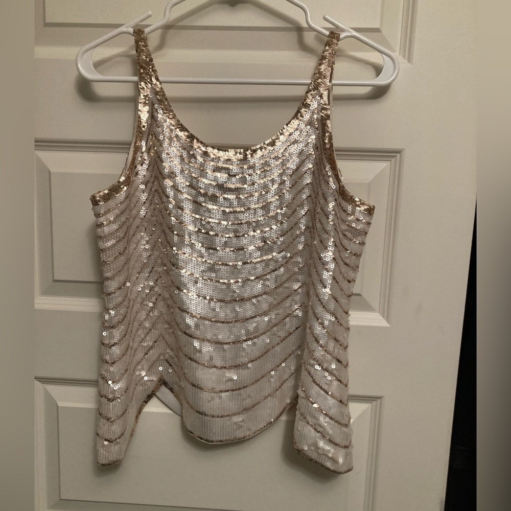 White and gold top